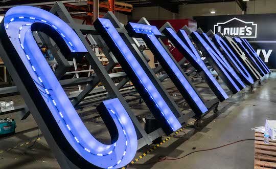 City North LED sign by national signs, a sign company in houston, texas.