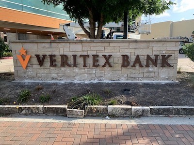 Example of a monument sign created and installed by National Signs in Houston, Texas