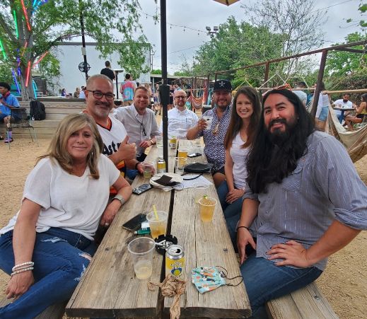 The National Signs sales team enjoyed a celebratory Happy Hour at Axelrad Beer Garden in Houston.