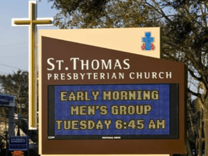 LED Church Sign