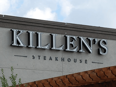 Channel Letters for Killen’s Steakhouse.
